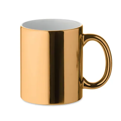 Cană ceramică HOLLY — culoarea Auriu, față