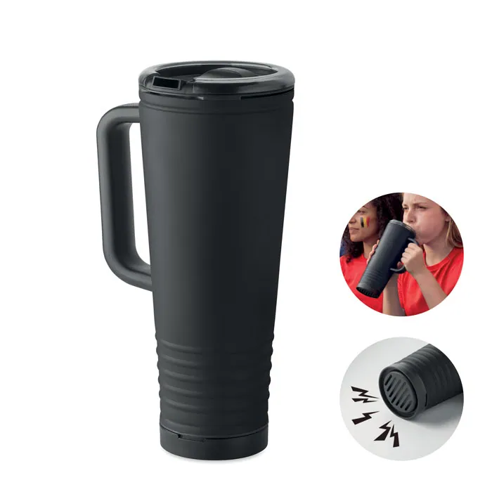 Cană termică HOWLER CUP — culoarea Negru, față