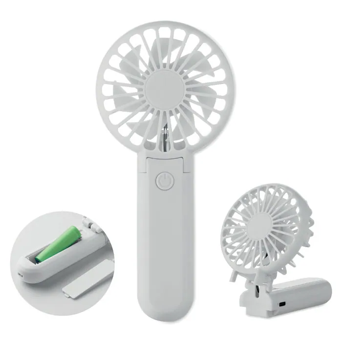 Ventilator portabil pliabil IBERA — culoarea Alb, față