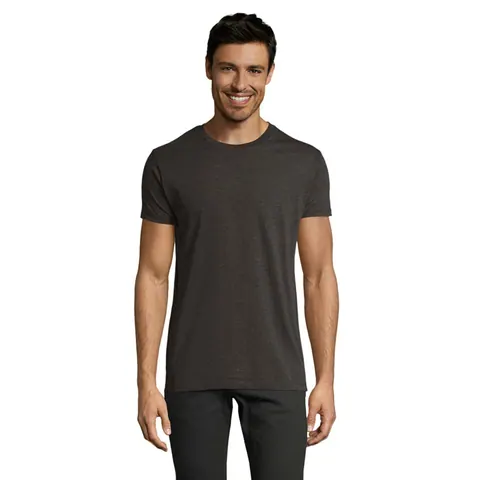 Tricou bărbați IMPERIAL FIT — culoarea Antracit melanj, față