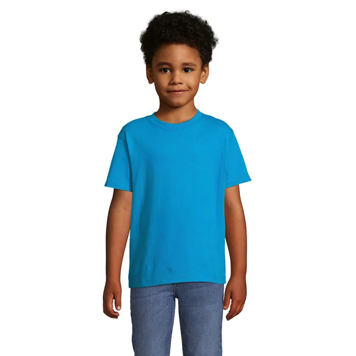 Tricou copii IMPERIAL — culoarea Aqua, față