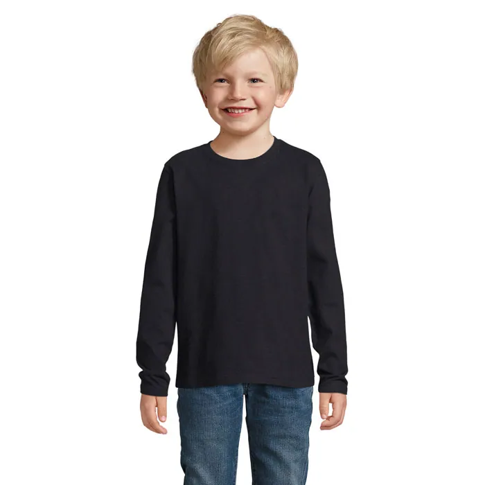 Tricou copii IMPERIAL LSL — culoarea Negru intens, față