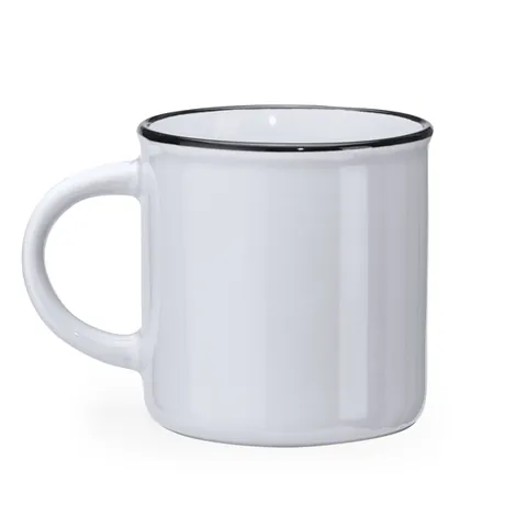 Cană ceramică Jack — culoarea Alb, imagine produs