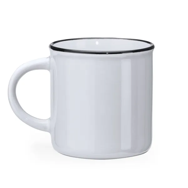 Cană ceramică Jack — culoarea Alb, imagine produs
