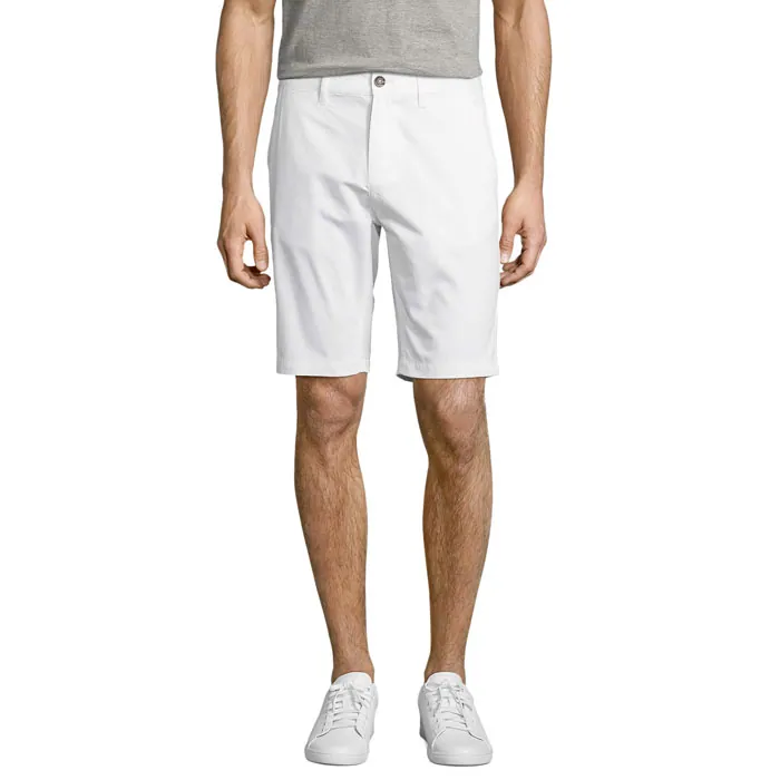 Pantaloni scurți bărbați JASPER — culoarea Alb, față