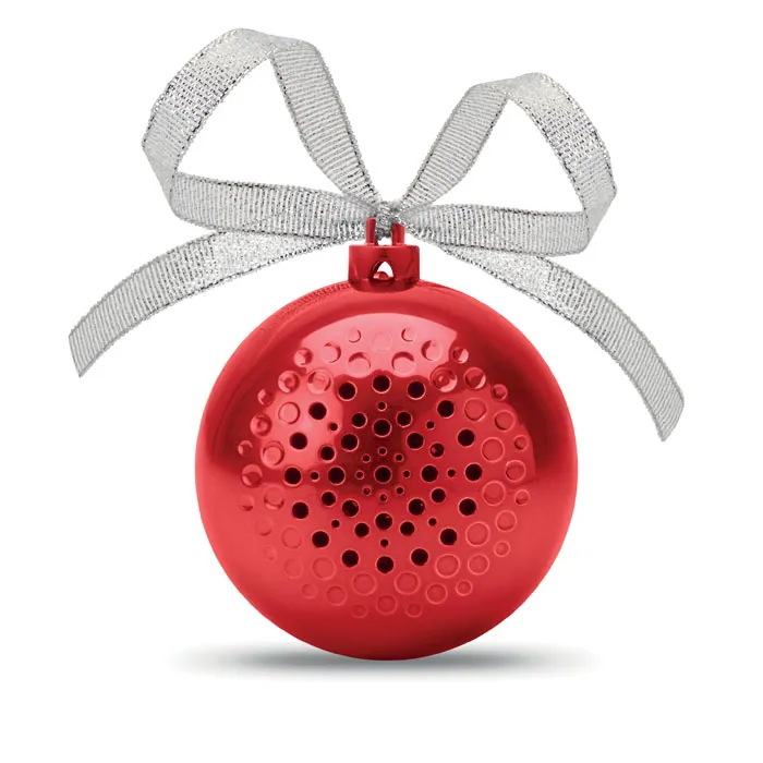Boxă glob de Crăciun JINGLE BALL — culoarea Roșu, față