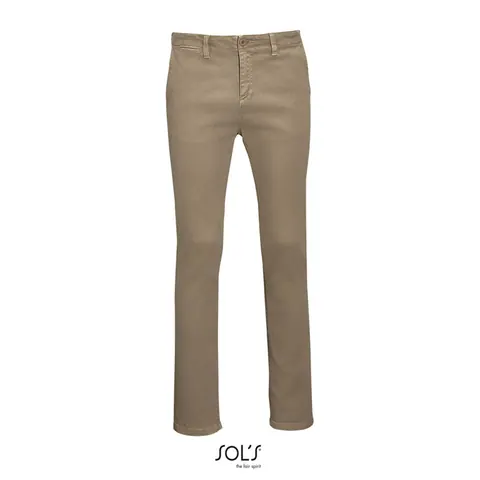 Pantaloni bărbați JULES - LENGTH 35 — culoarea Castaniu, față