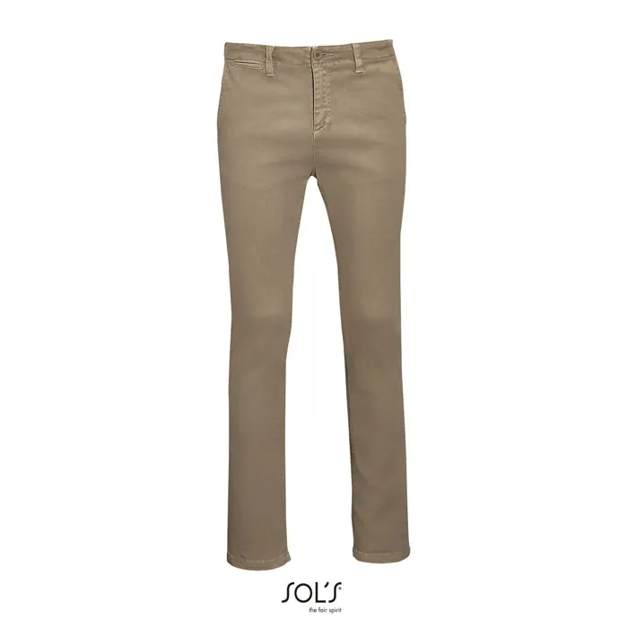 Pantaloni bărbați JULES - LENGTH 35 — culoarea Castaniu, față