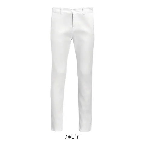 Pantaloni bărbați JULES — culoarea Alb, față
