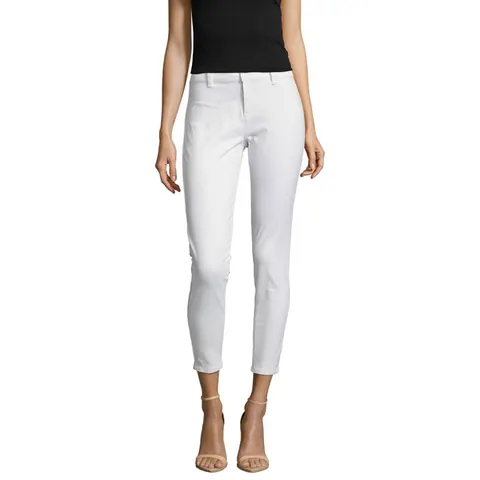 Pantaloni damă JULES — culoarea Alb, față