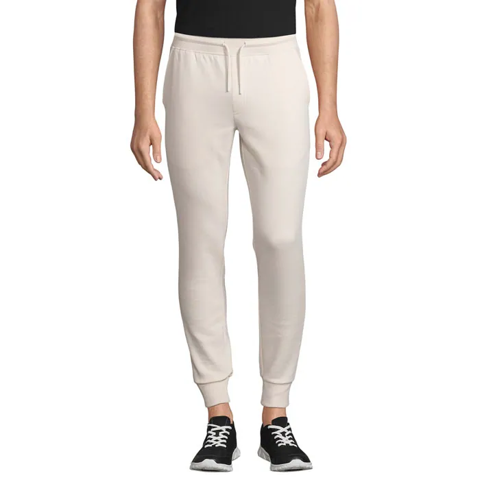 Pantaloni bărbați JUMBO — culoarea Alb-crem, față