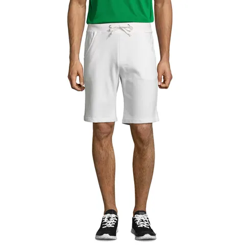 Pantaloni scurți bărbați JUNE — culoarea Alb, față