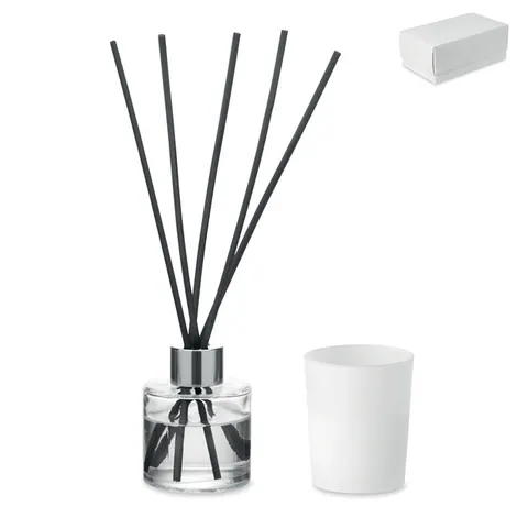 Difuzor de parfum KALOMA SET — culoarea Alb, față