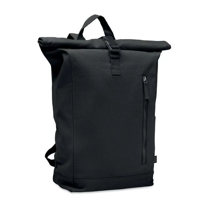 Rucsac KAMET — culoarea Negru, față