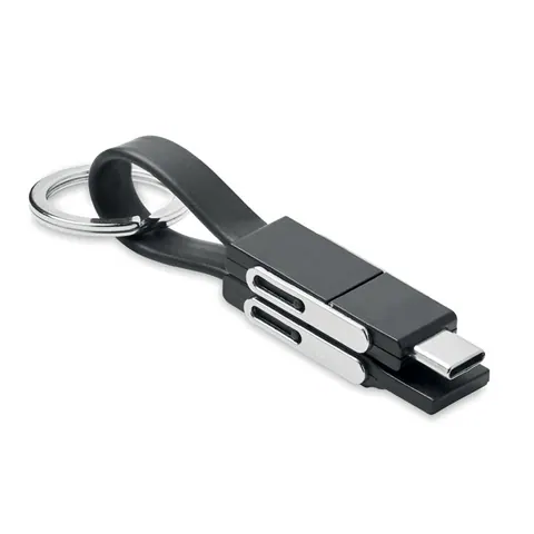 Cablu de încărcare KEY C — culoarea Negru, față