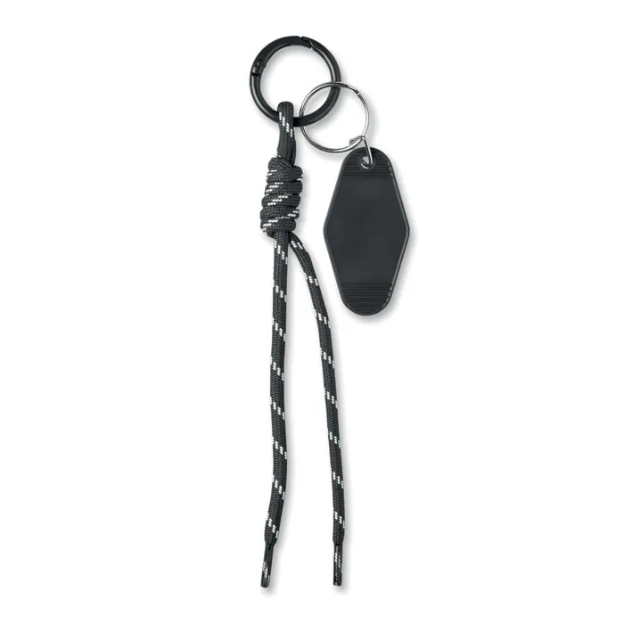 Breloc KEYBRAID — culoarea Negru, față