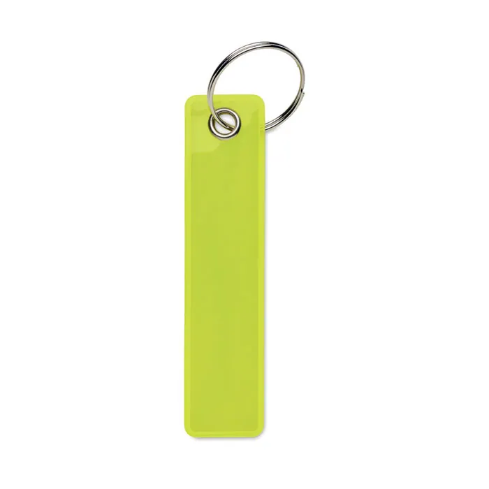 Breloc reflectorizant KEYFLECT — culoarea Galben neon, față