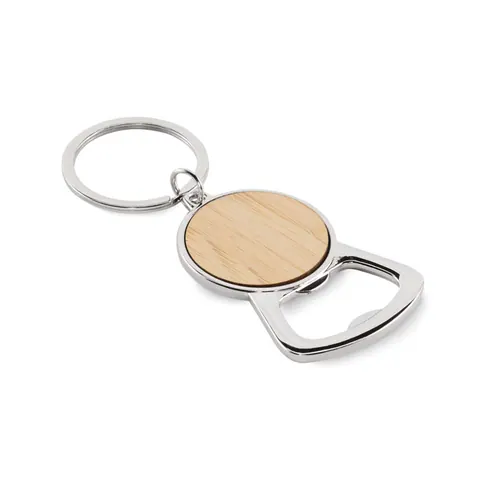Breloc KEYPOP — culoarea Lemn, față