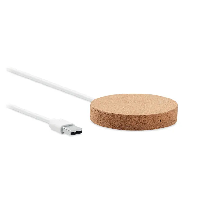 Încărcător wireless KOKE — culoarea Bej, față