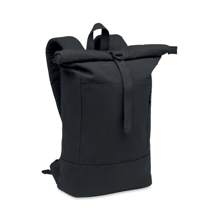 Rucsac KOPER ROLL — culoarea Negru, față