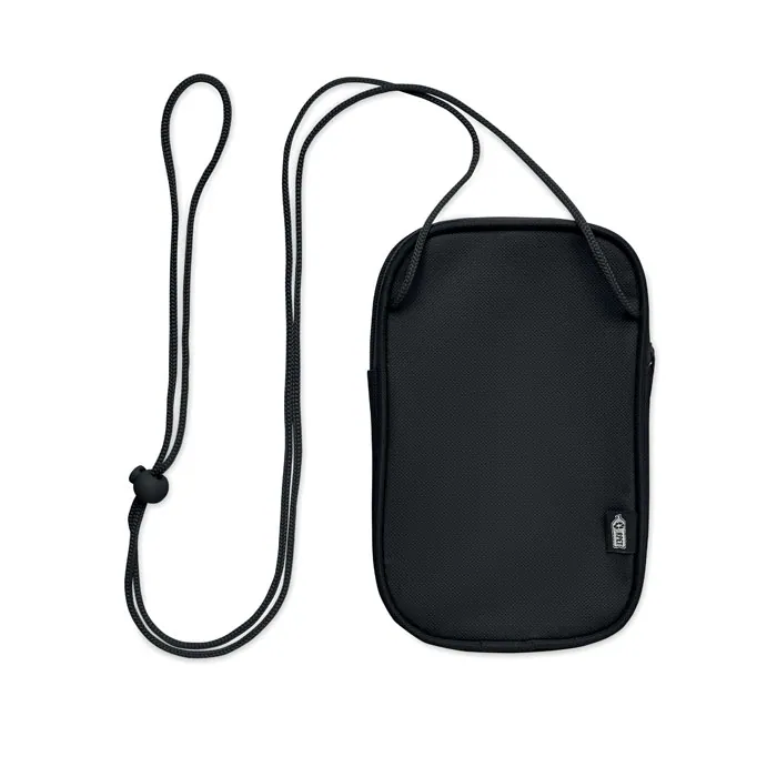 Borsetă KOROVIN POUCH — culoarea Negru, față