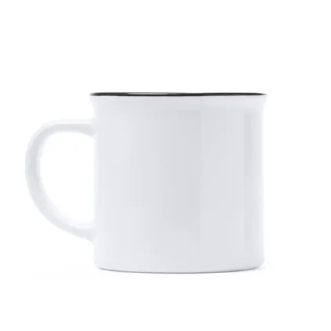 Cană ceramică Kumbo — culoarea Alb / Negru, imagine produs