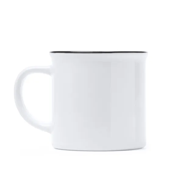 Cană ceramică Kumbo — culoarea Alb / Negru, imagine produs
