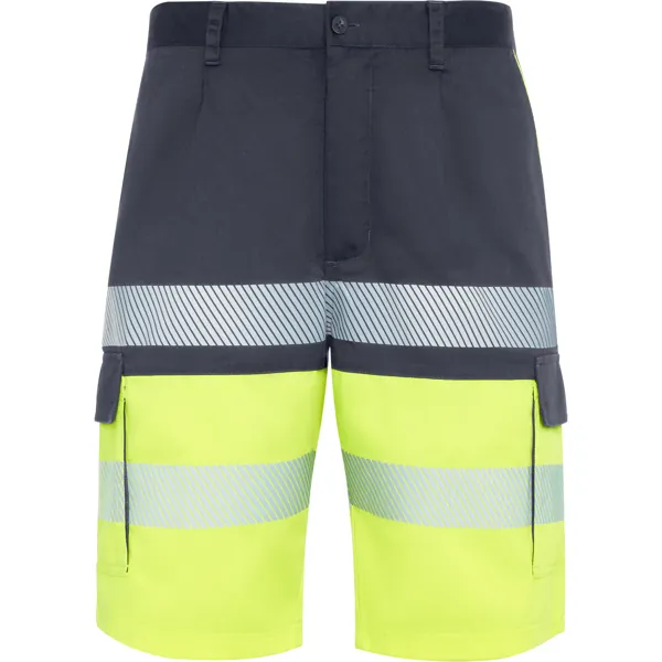 Pantaloni reflectorizanți unisex Lada — culoarea Plumb / Galben fluor, imagine produs