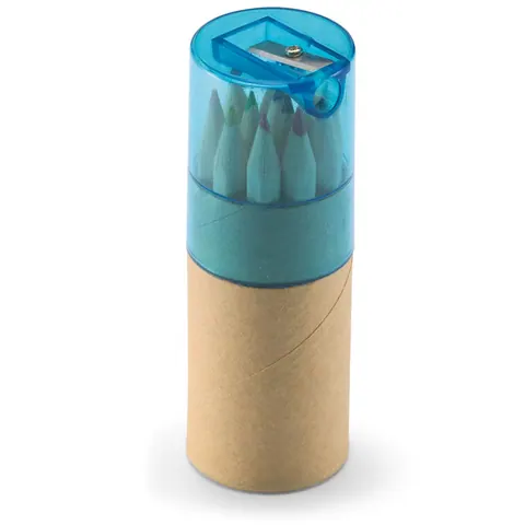 Creioane colorate LAMBUT — culoarea Albastru transparent, față