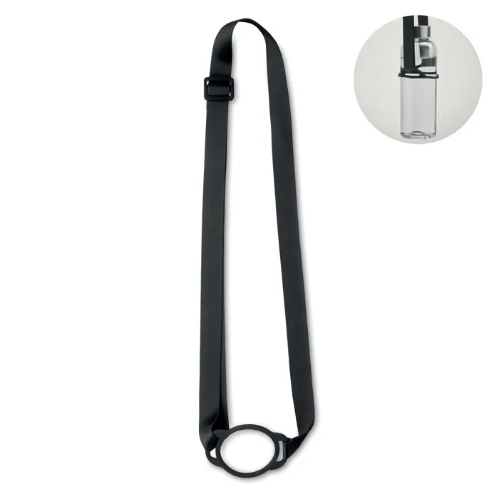 Lanyard LANCUP — culoarea Negru, față