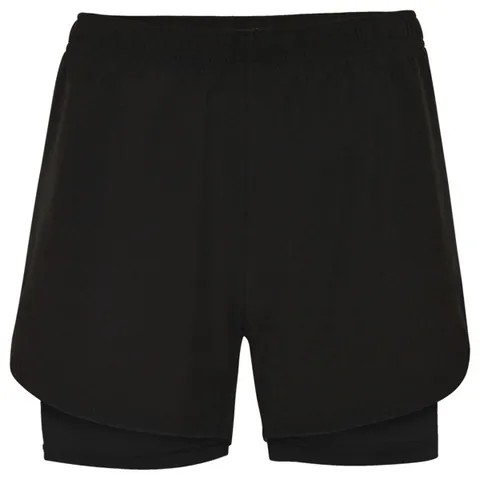 Pantaloni scurți sport damă Lanus — culoarea Negru, imagine produs