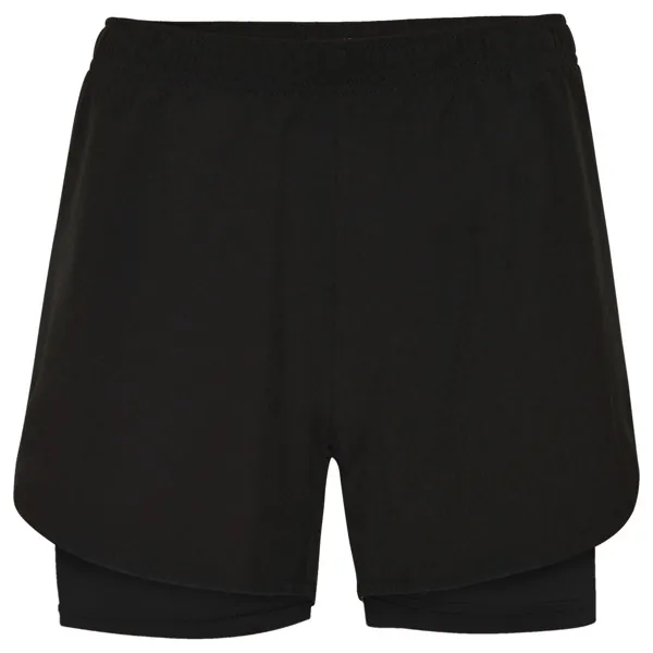 Pantaloni scurți sport damă Lanus — culoarea Negru, imagine produs