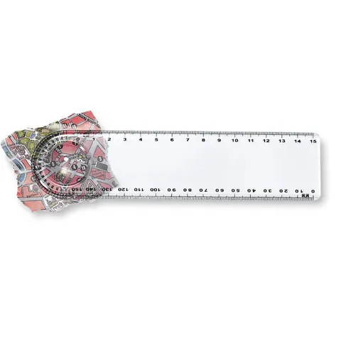 Riglă LASTA — culoarea Transparent, față