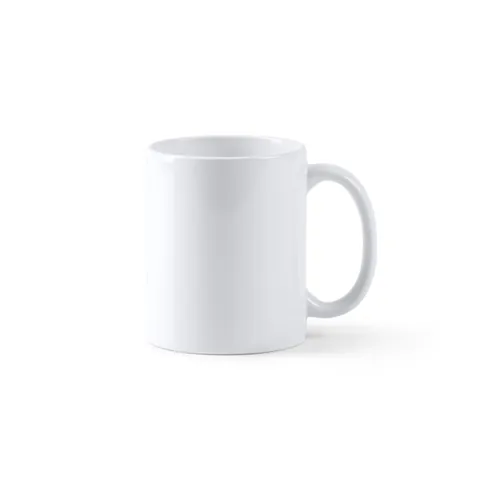Cană ceramică Lemon — culoarea Alb, imagine produs