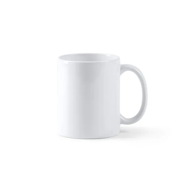 Cană ceramică Lemon — culoarea Alb, imagine produs