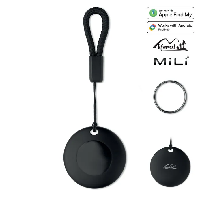 Localizator Bluetooth LIFEMATE — culoarea Negru, față