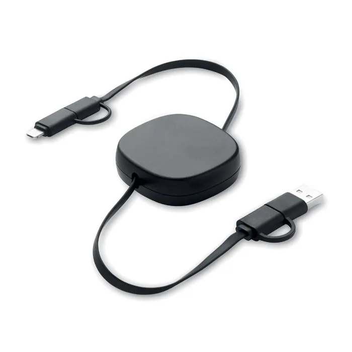 Cablu de încărcare LINEA — culoarea Negru, față