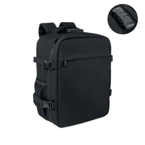 Rucsac LOCK&GO — culoarea Negru, față