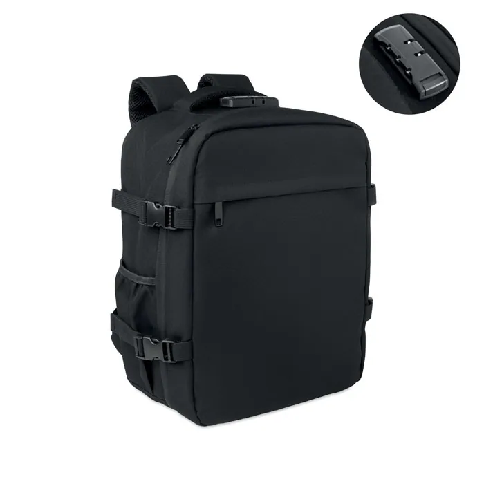 Rucsac LOCK&GO — culoarea Negru, față