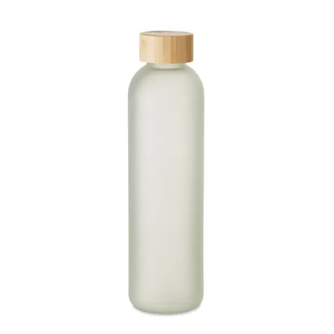 Sticlă de apă din sticlă LOM — culoarea Alb transparent, față