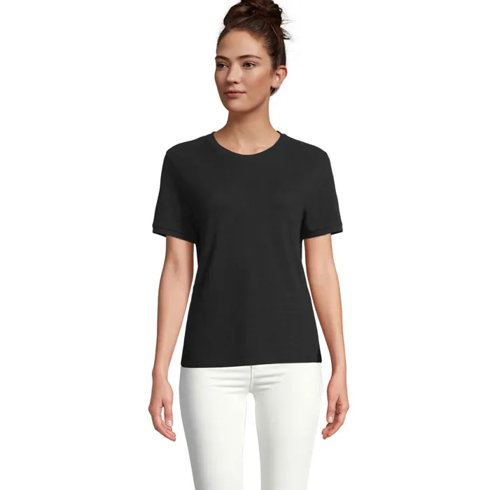 Tricou unisex LORIS — culoarea Negru intens, față