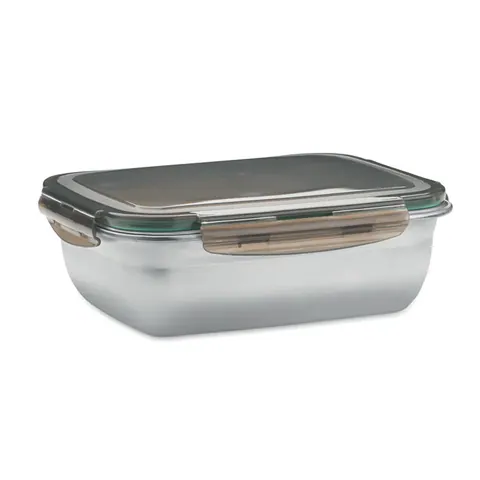 Cutie de prânz LOX PLUS — culoarea Gri transparent, față