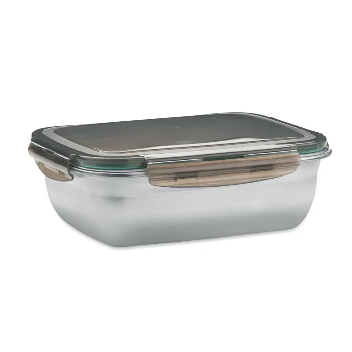 Cutie de prânz LOX PLUS — culoarea Gri transparent, față