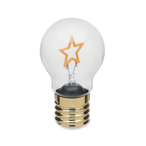 Bec decorativ LED LUMIGLOW — culoarea Galben, față