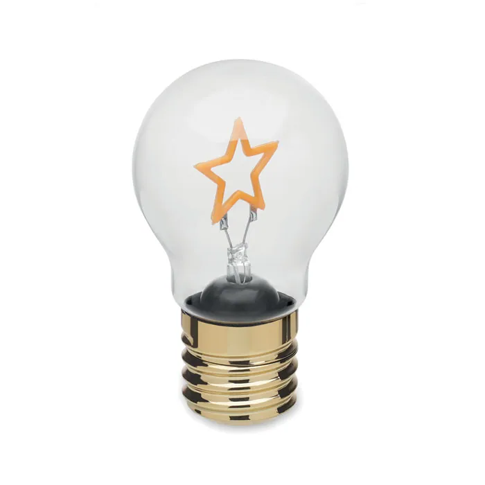 Bec decorativ LED LUMIGLOW — culoarea Galben, față