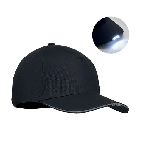 Șapcă LUZCAP — culoarea Negru, față