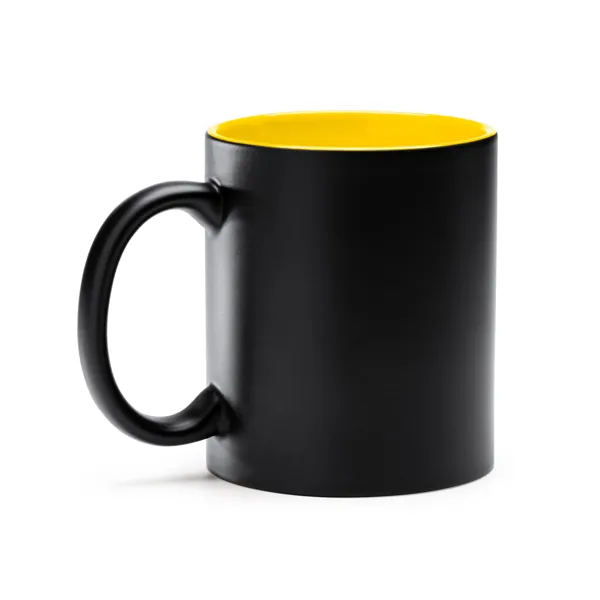 Cană ceramică Macha — culoarea Galben, imagine produs