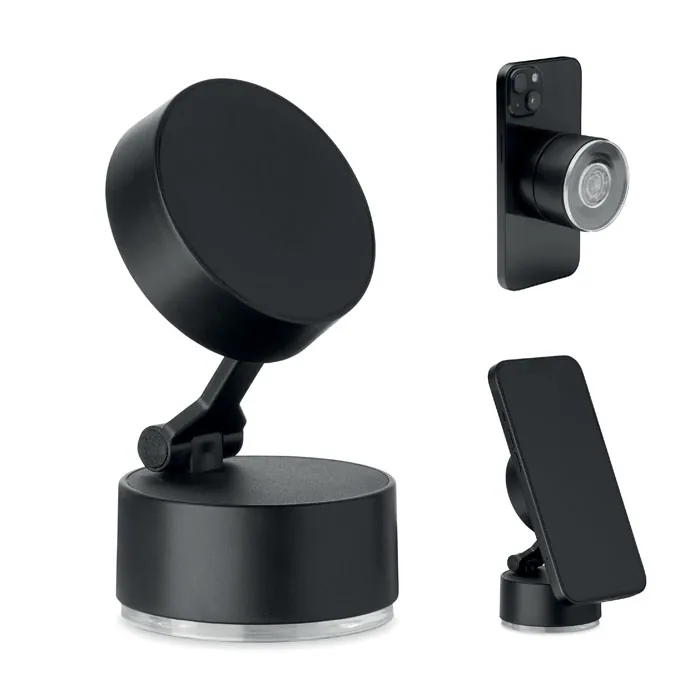 Suport de telefon auto MAGPHONE — culoarea Negru, față