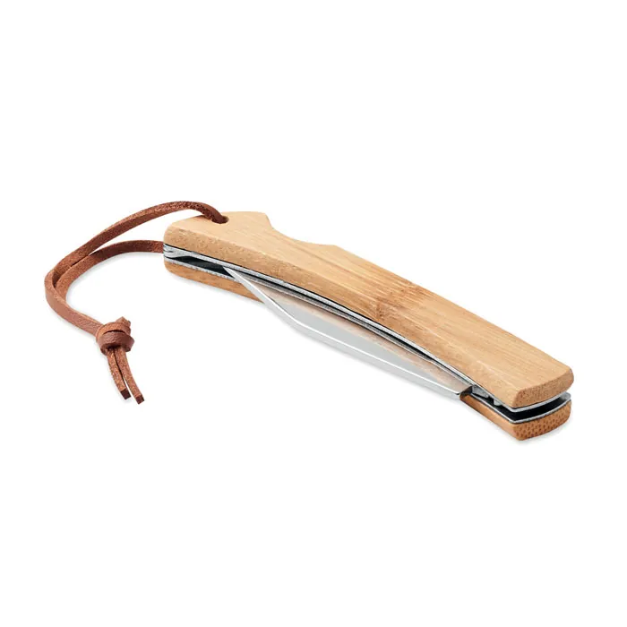 Cuțit de buzunar MANSAN — culoarea Lemn, față