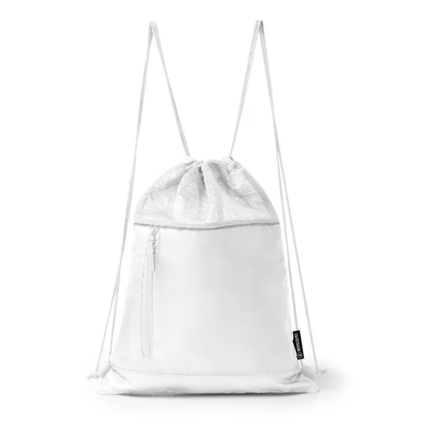 Rucsac cu șnur Maskot — culoarea Alb, imagine produs